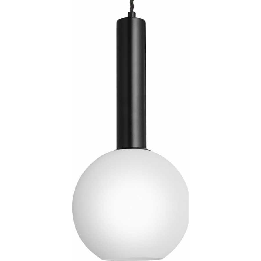 Industville Sleek Cylinder Opal Glass Globe Long Pendant Light 7 Inch